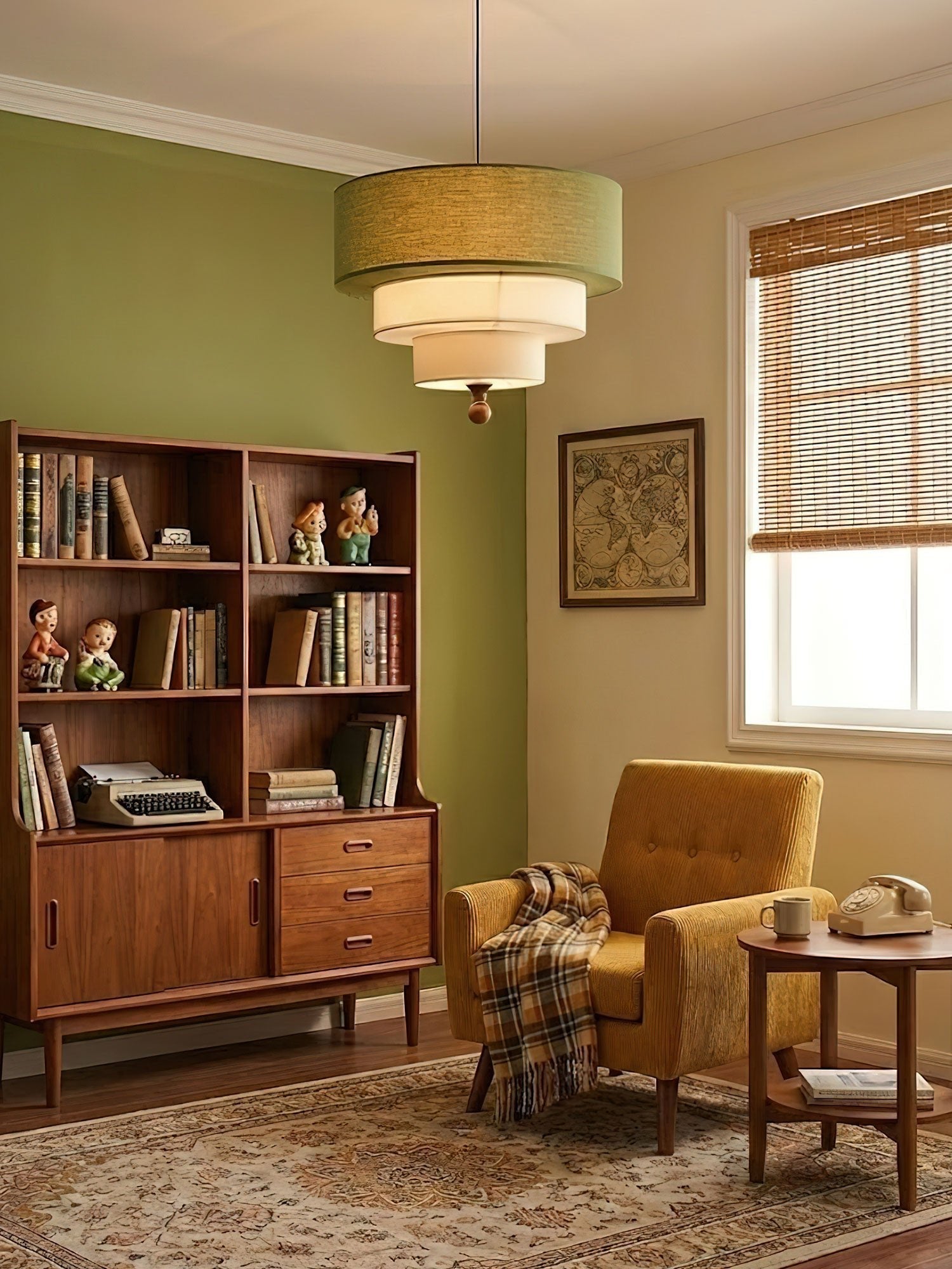 Calderin Tiered Fabric Pendant Light