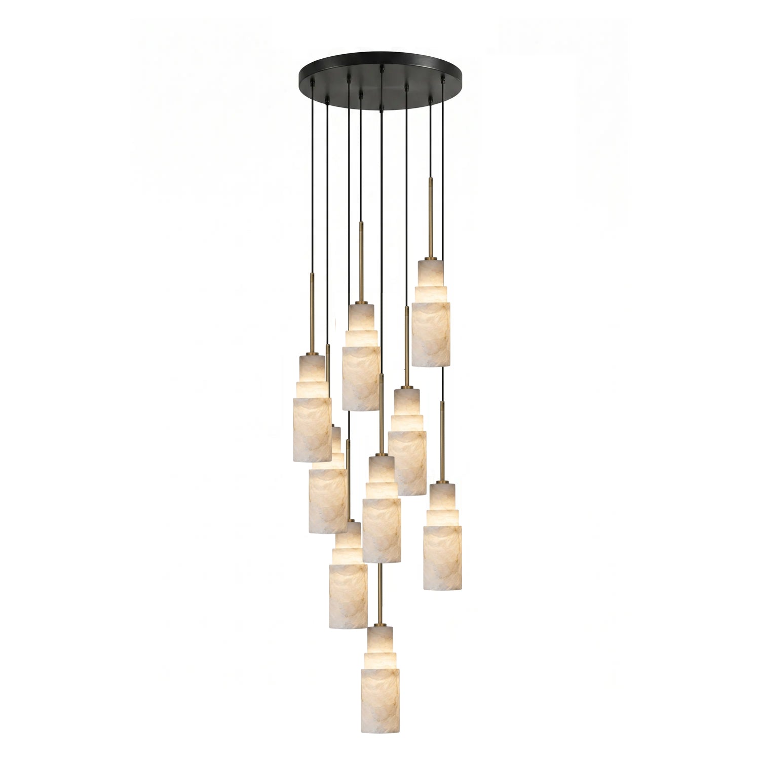 Eirelira Alabaster Cluster Chandelier