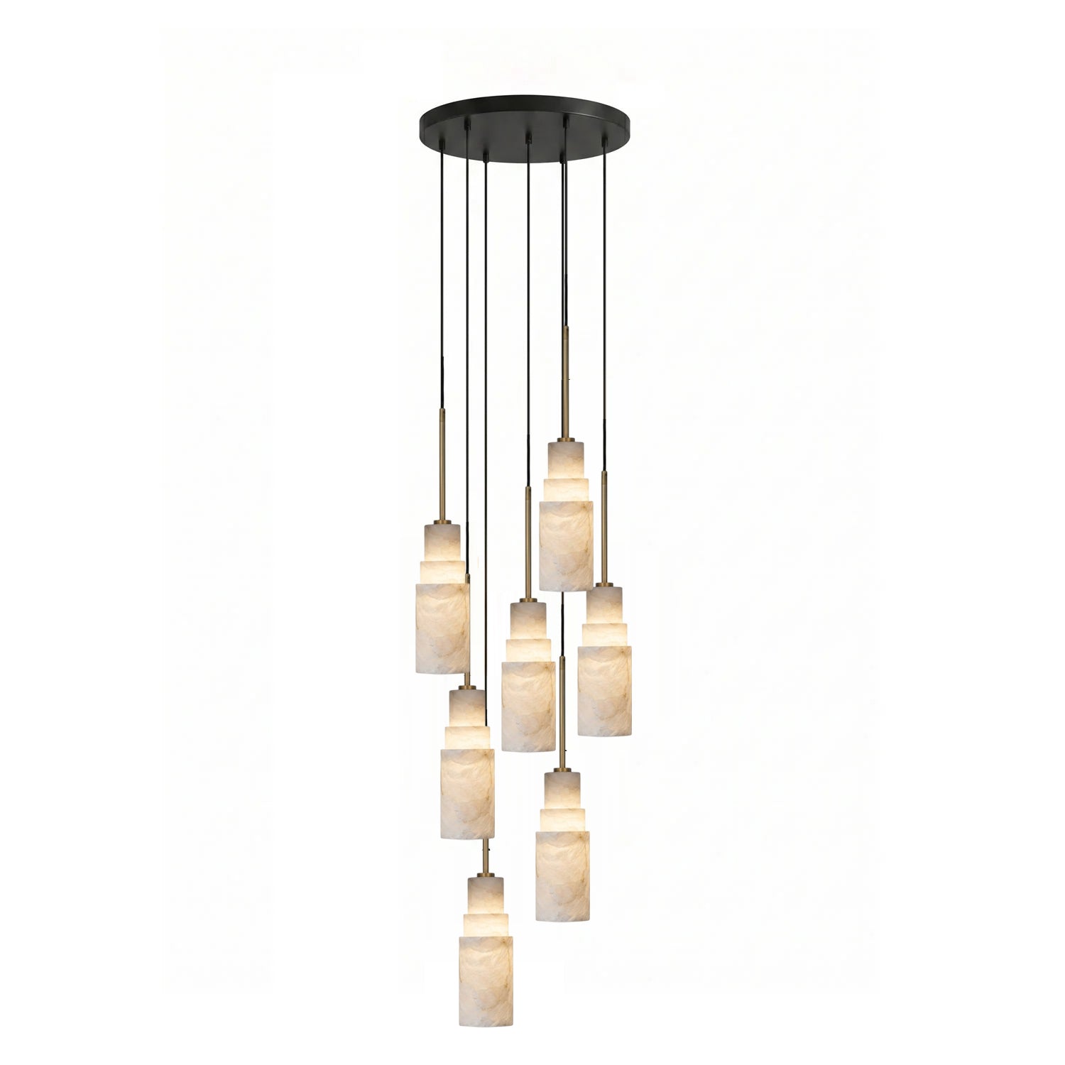 Eirelira Alabaster Cluster Chandelier