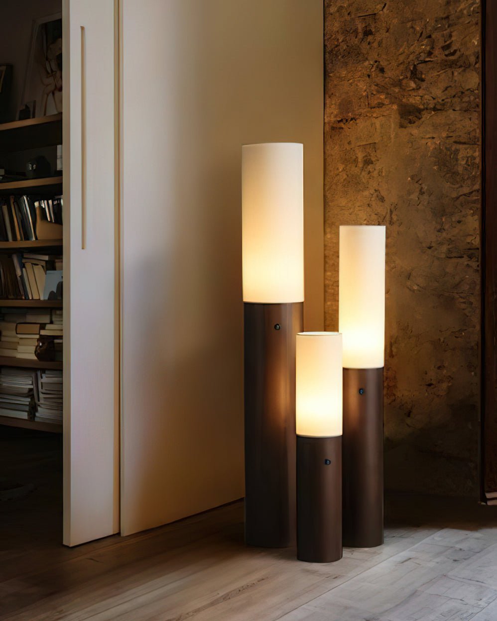Viraalia Timber Column Floor Lamp