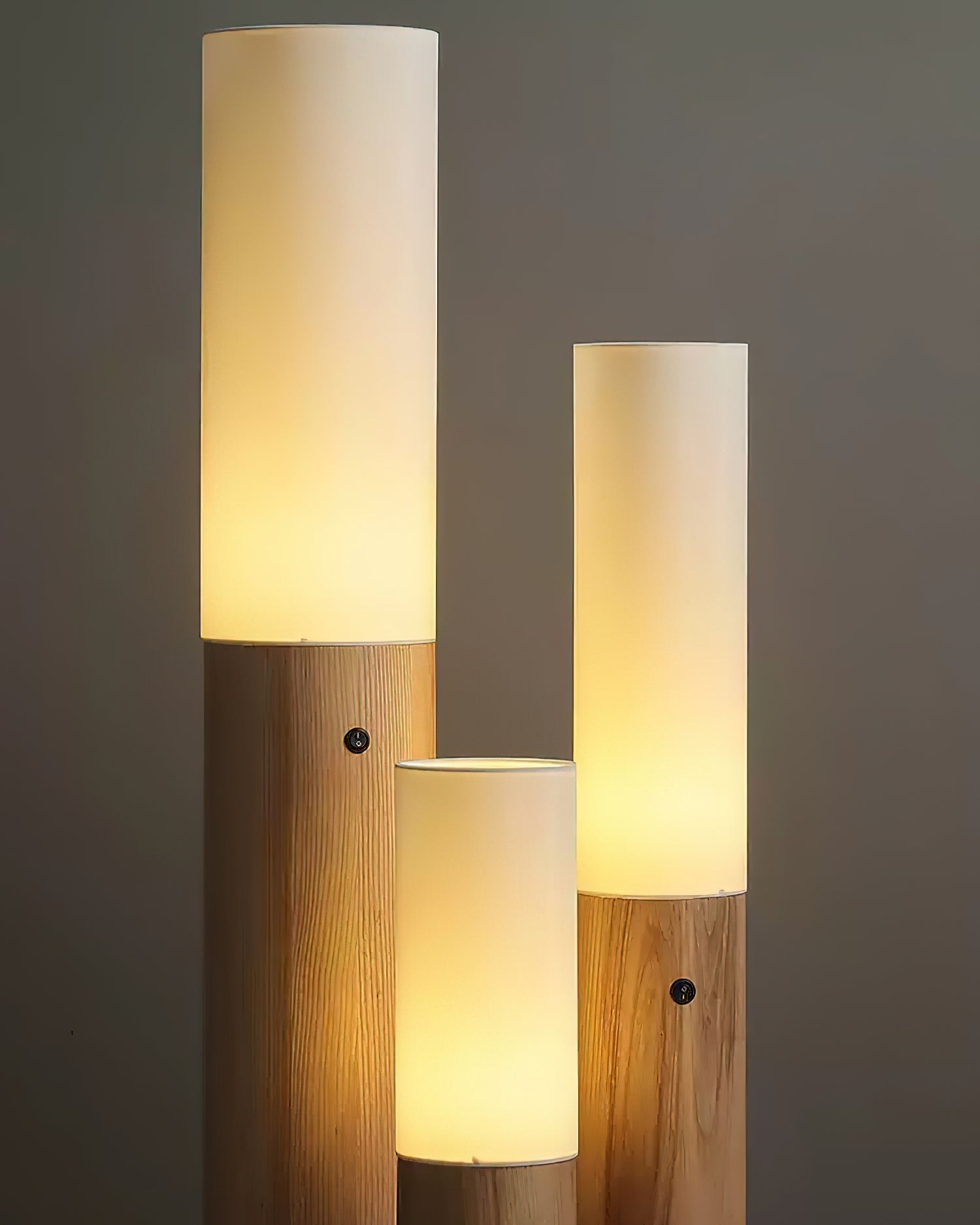 Viraalia Timber Column Floor Lamp