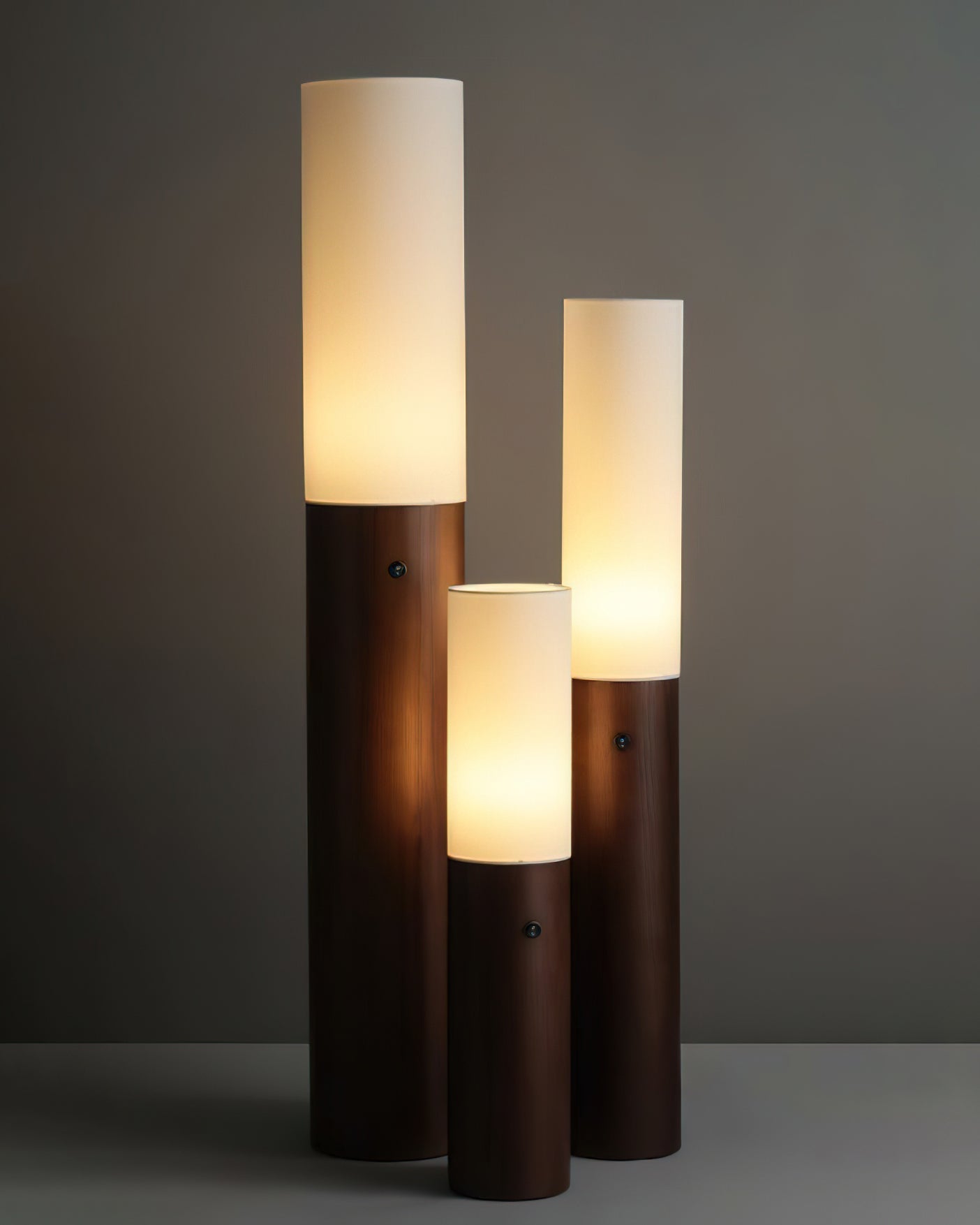 Viraalia Timber Column Floor Lamp