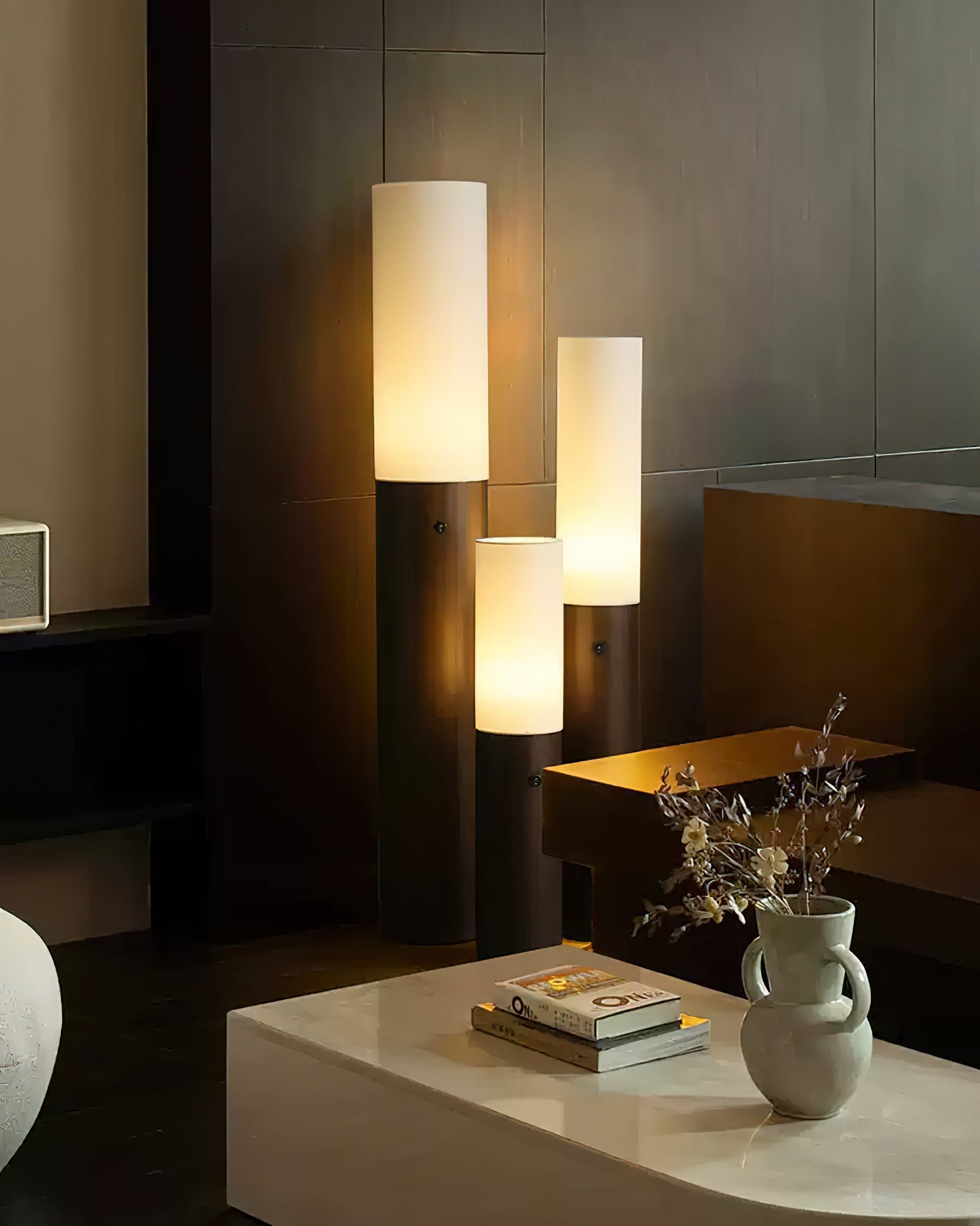 Viraalia Timber Column Floor Lamp