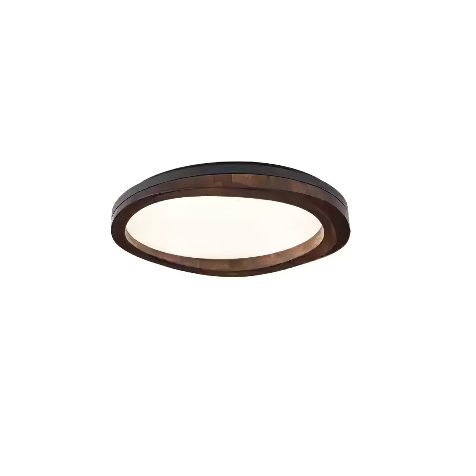 Artalis Walnut Wood Flush Mount