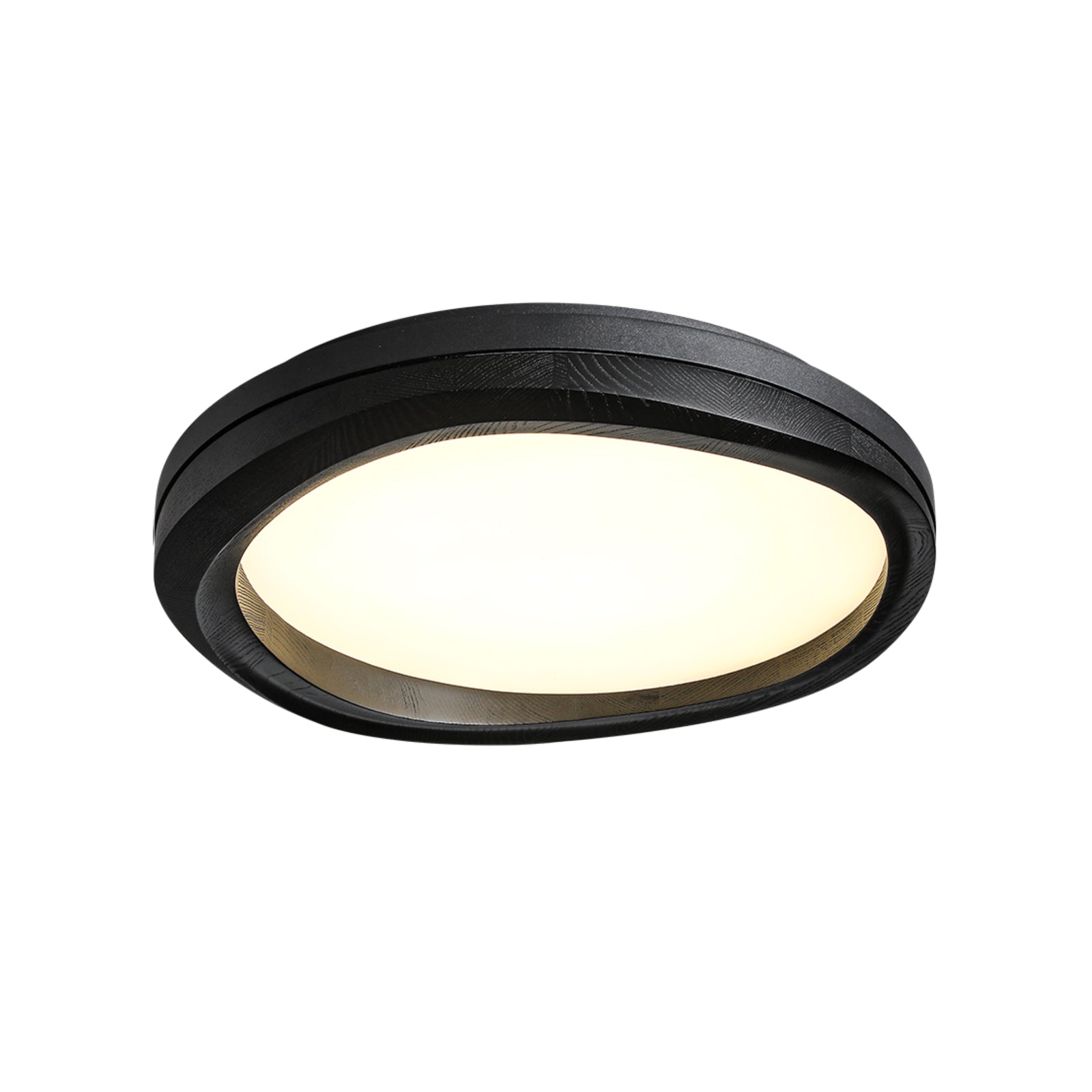 Artalis Walnut Wood Flush Mount