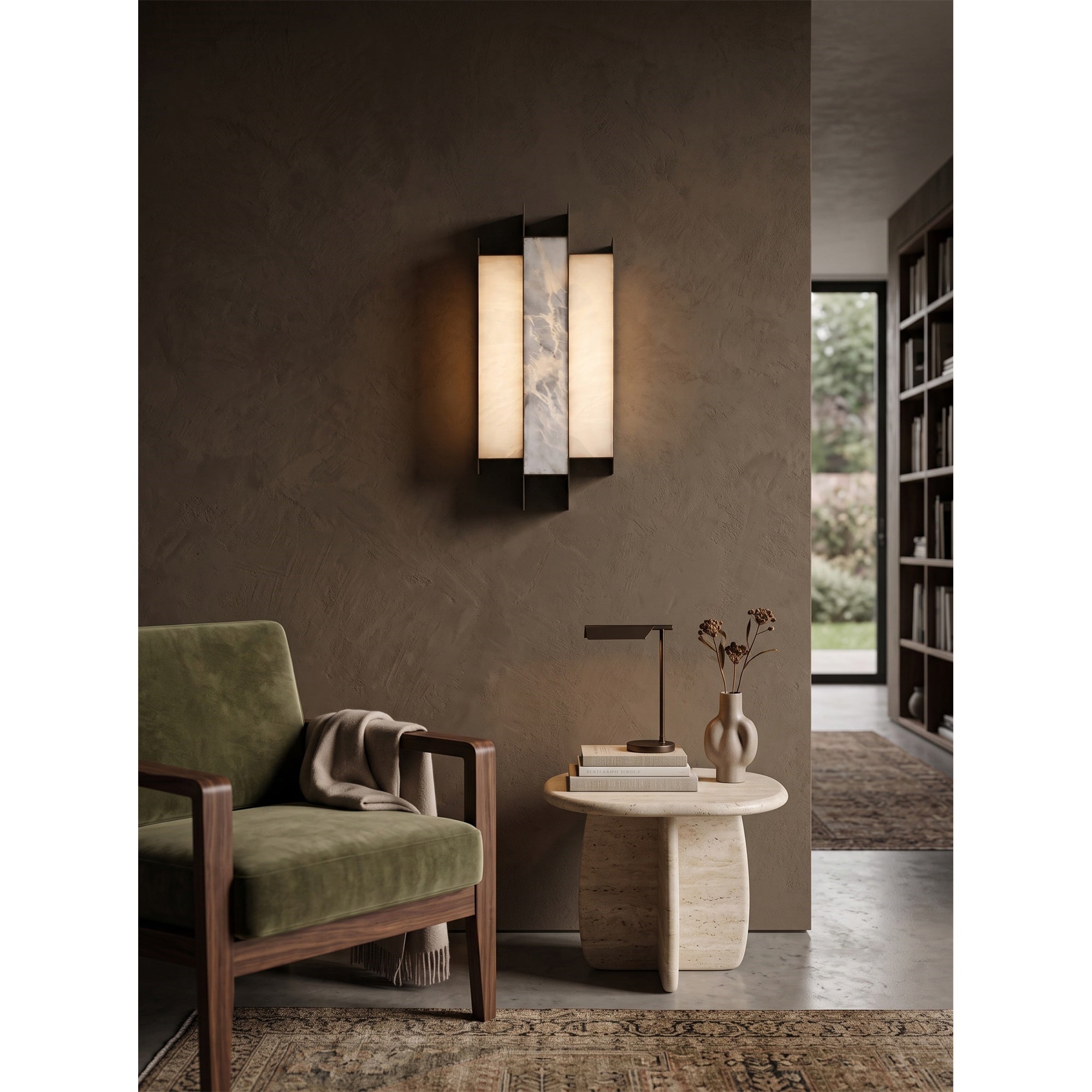 Solford Alabaster Indoor Wall Light