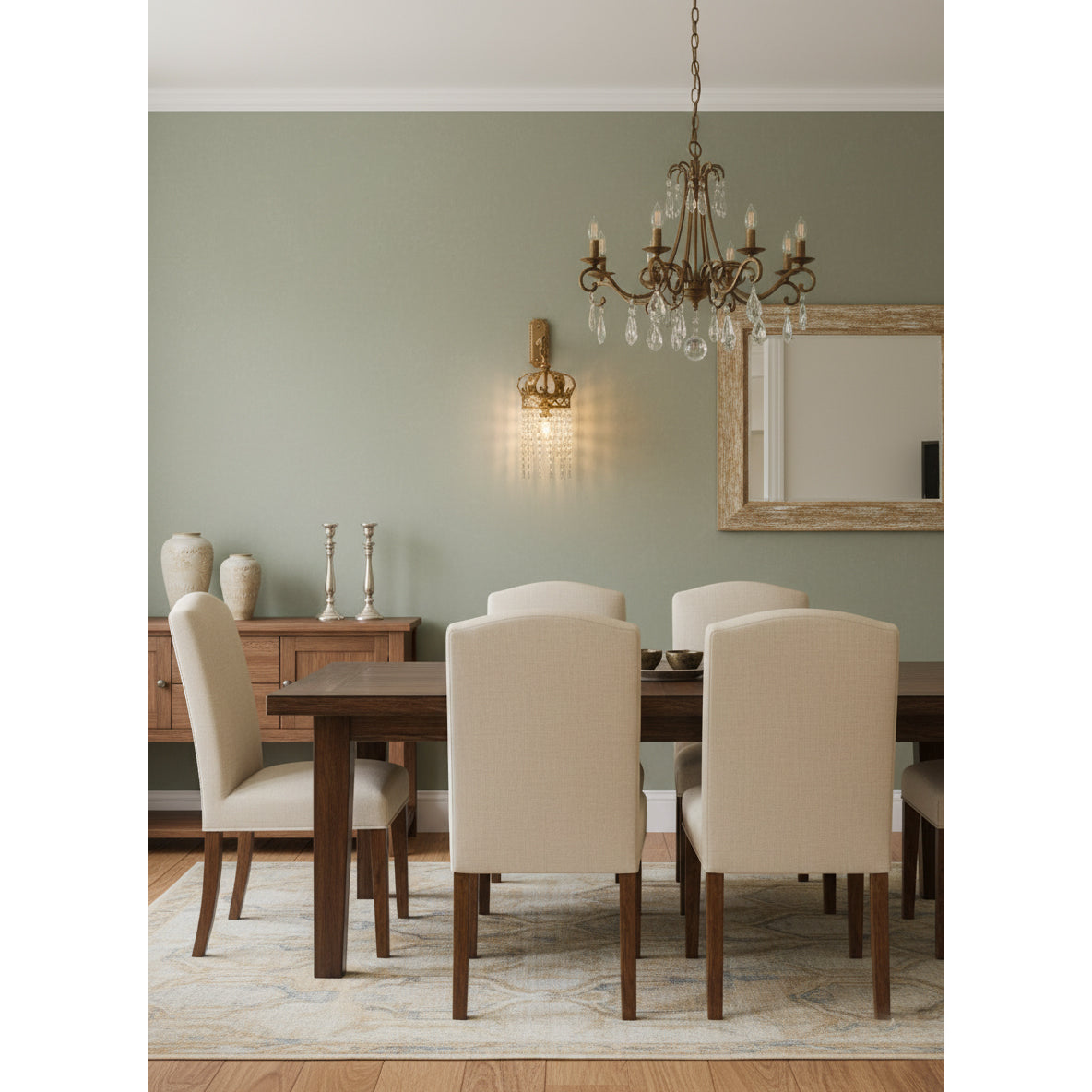 Timon Brass Crown Wall Lamp