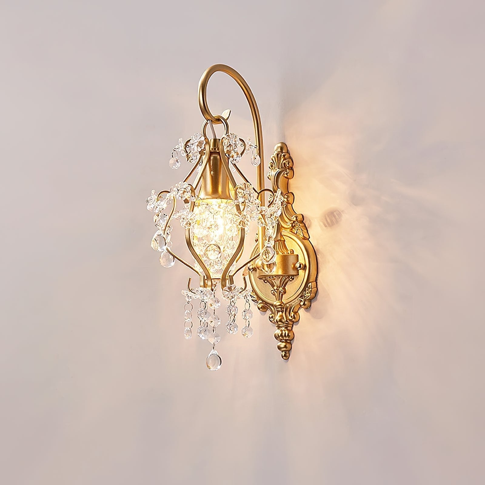 Elyenelia Postmodern Luxury Crystal Wall Lamp