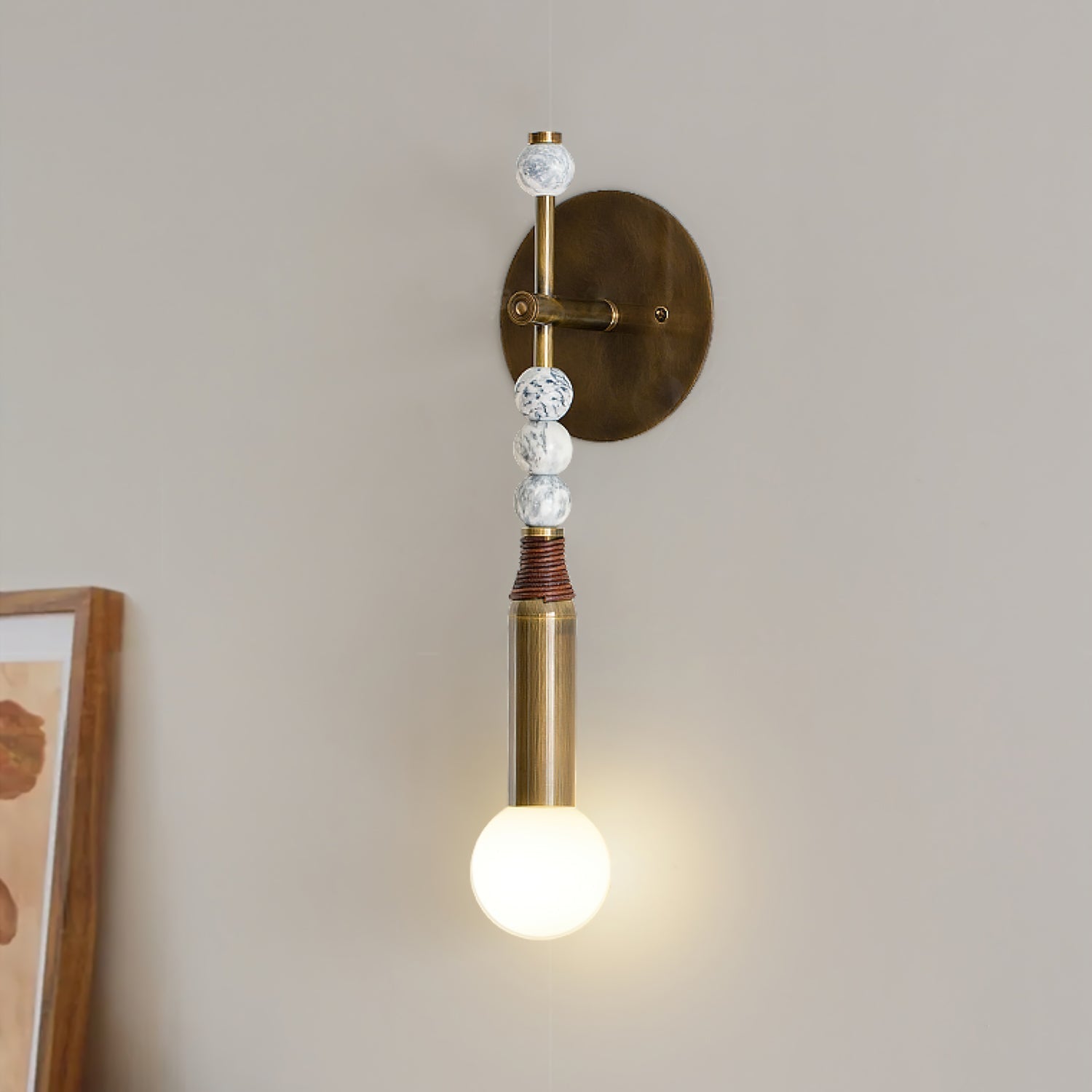 Mariselia Modern Minimalist Marble Wall Lamp