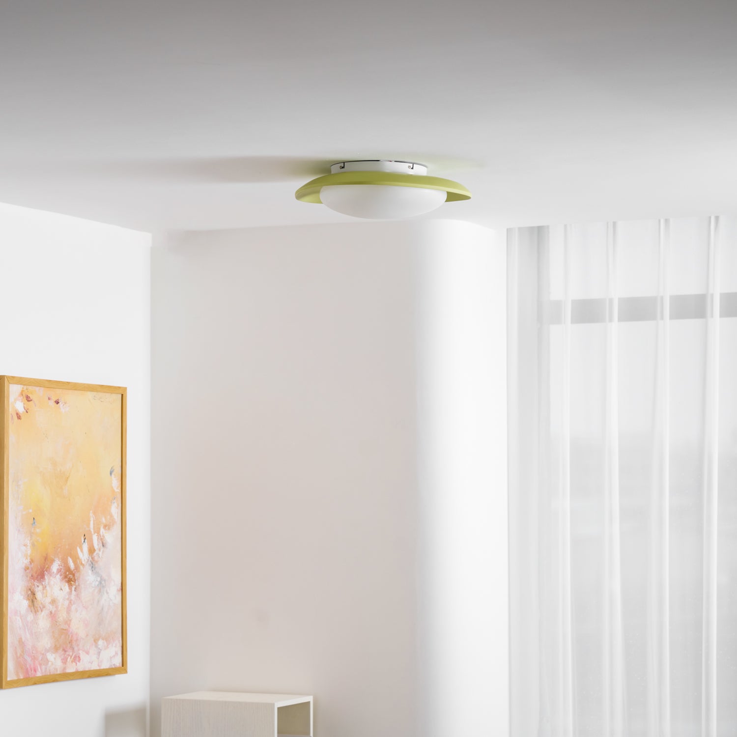 Poe Pendant Lamp Resin Oval Soft Contemporary