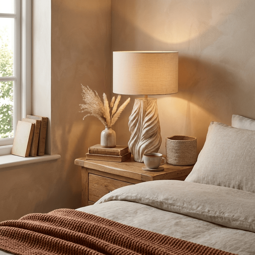 Celvienne Twisted Ceramic Table Lamp