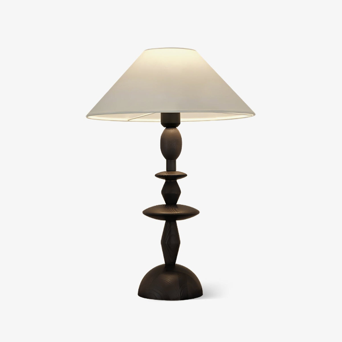 Halenir Wood Fabric Table Lamp