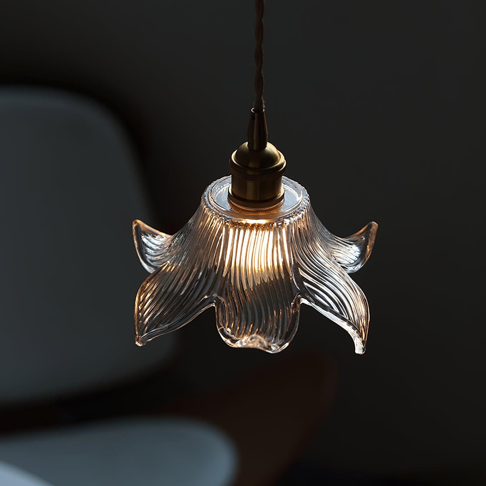 Aell Brass & Glass Glam Pendant Light