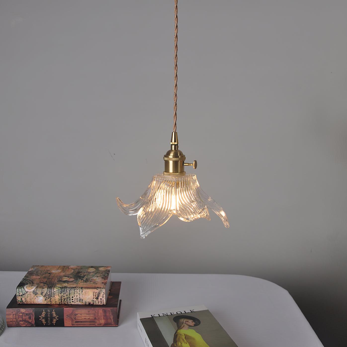 Aell Brass & Glass Glam Pendant Light