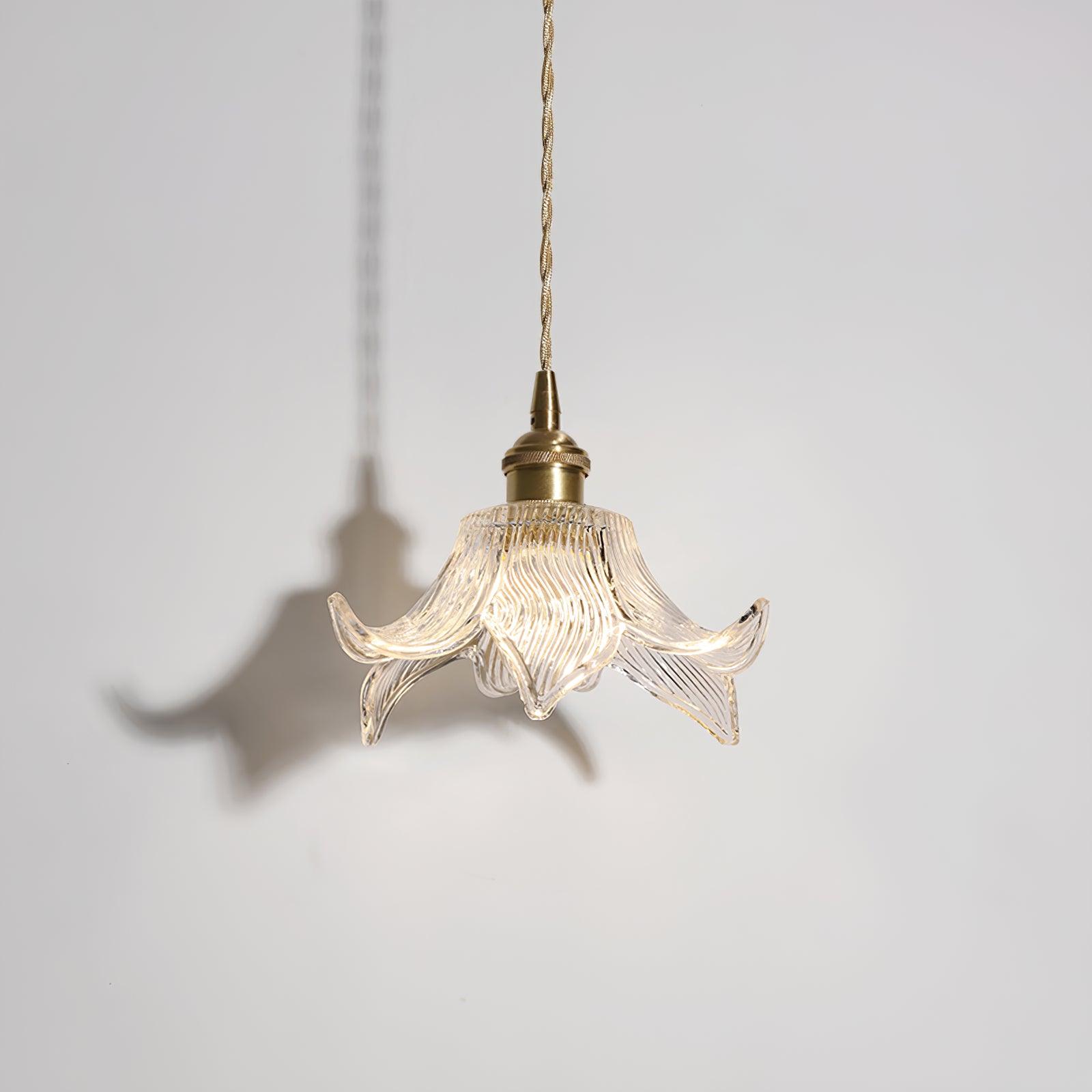 Aell Brass & Glass Glam Pendant Light