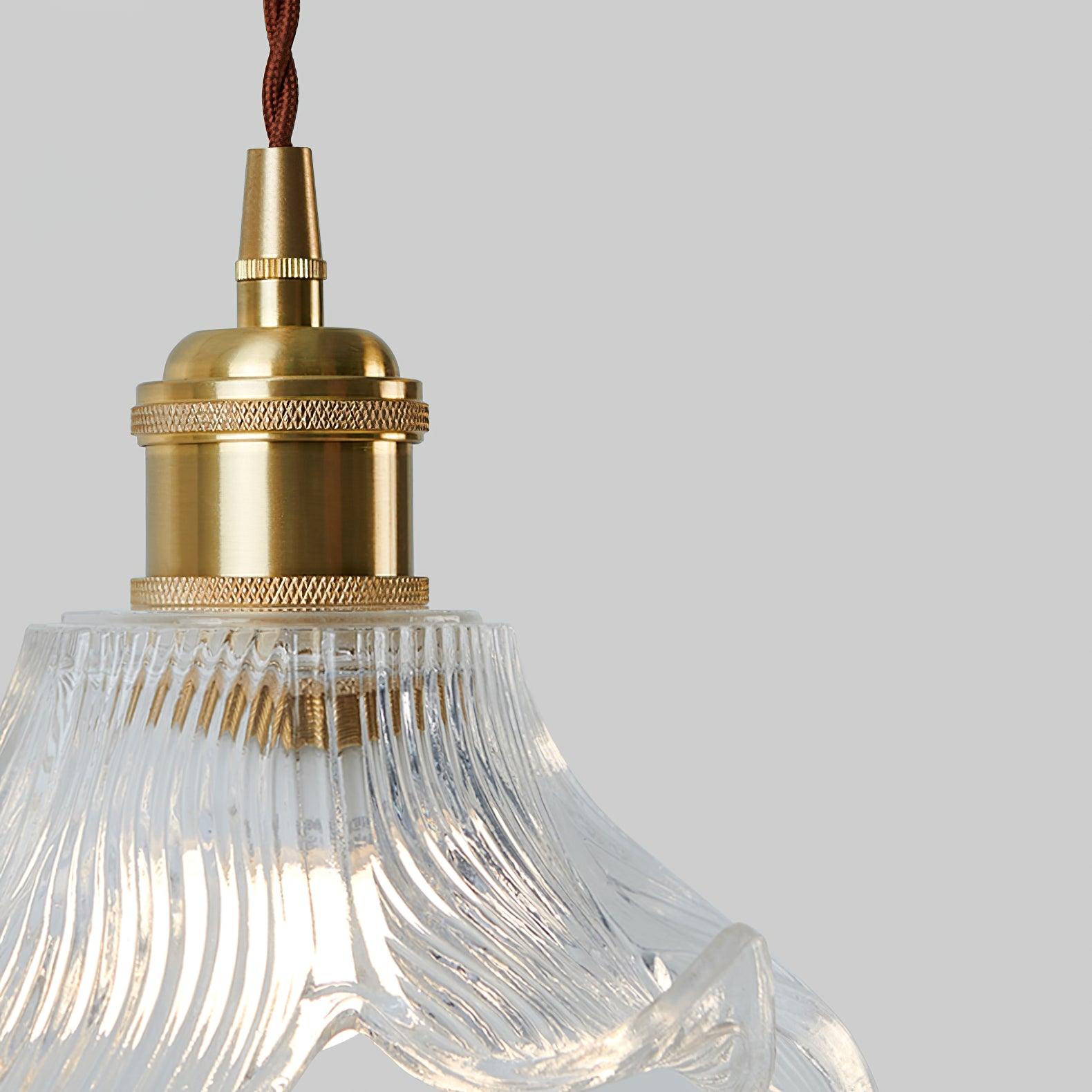 Aell Brass & Glass Glam Pendant Light