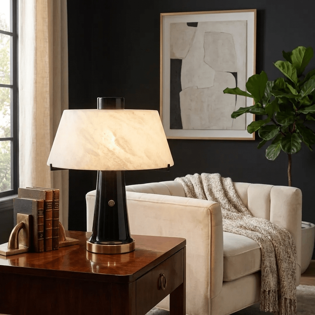 Renzo Alabaster Desk Lamp