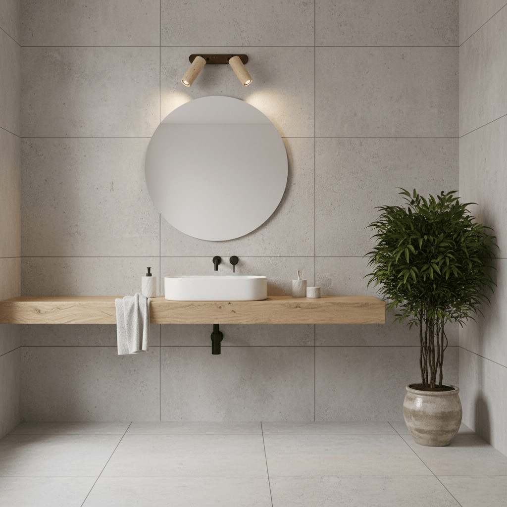 Sereise Travertine Beam Wall Light