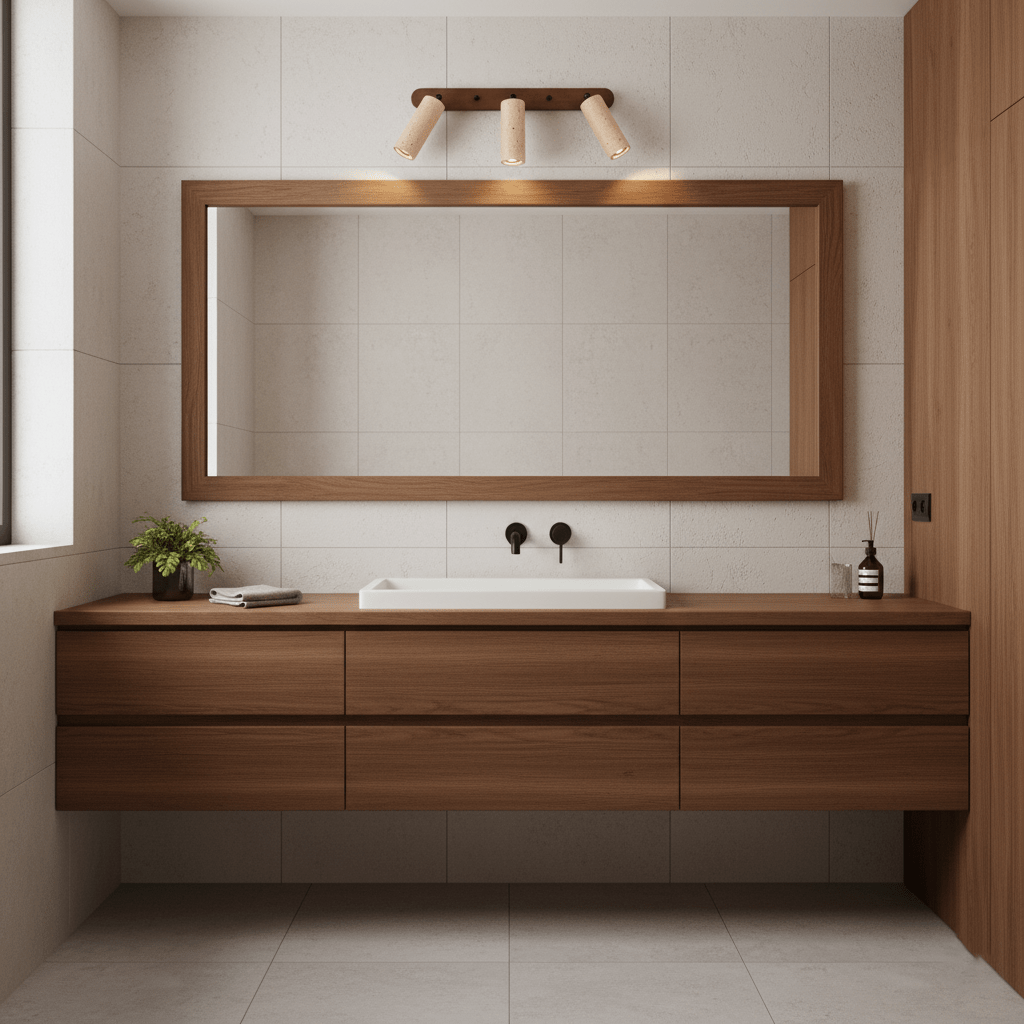 Sereise Travertine Beam Wall Light