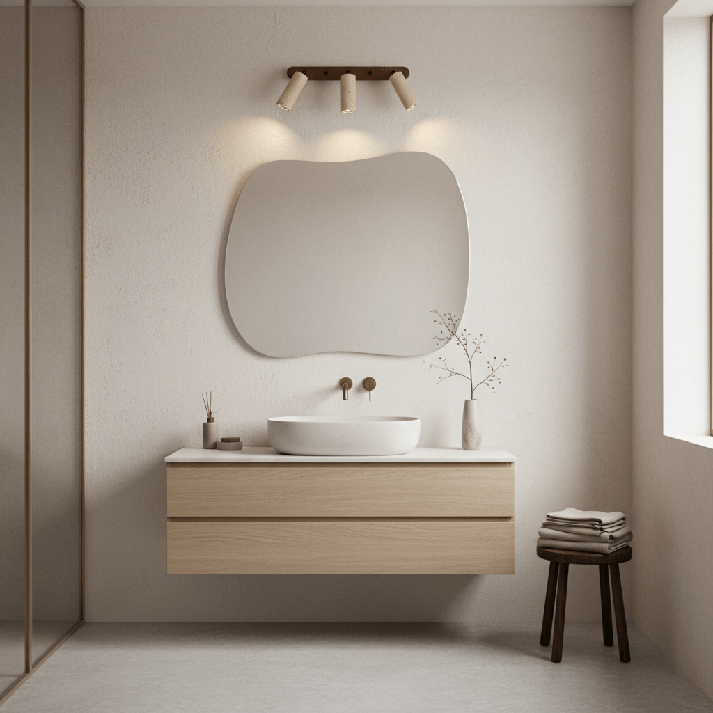 Sereise Travertine Beam Wall Light
