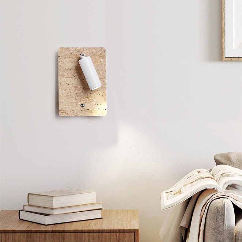 Selan Travertine Axis Directional Sconce
