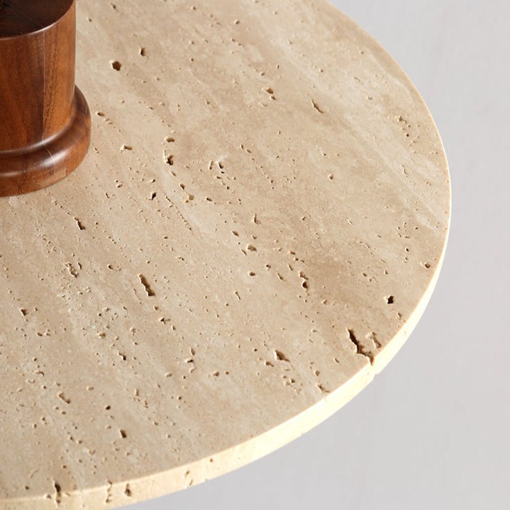 Tavuia Travertine Halo Pendant Light