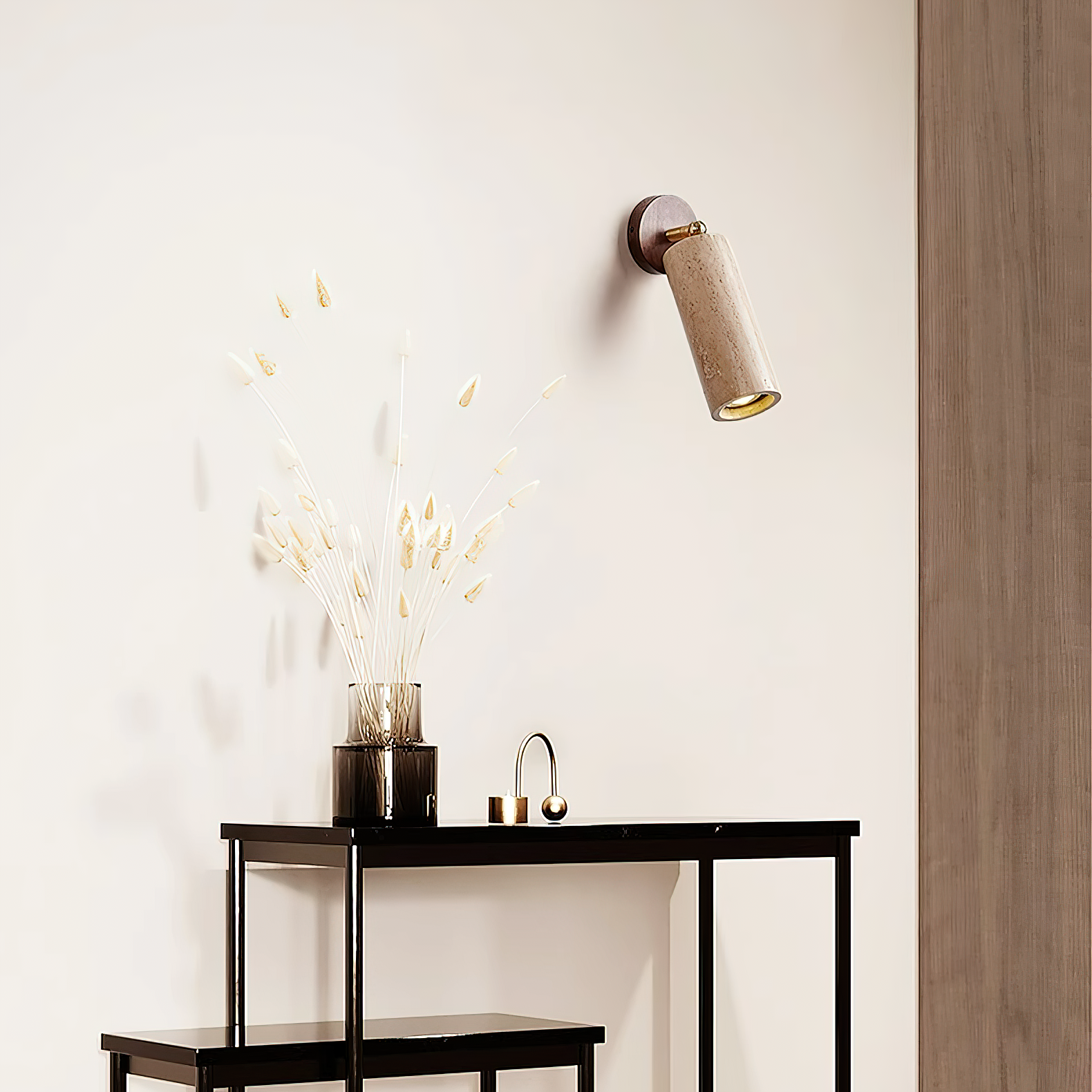 Seralella Travertine Wall Lamp