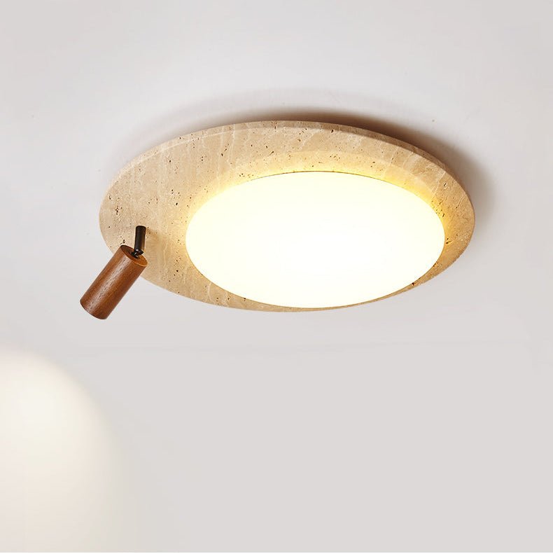 Nivorne Travertine Oval Knob Ceilling Lamp