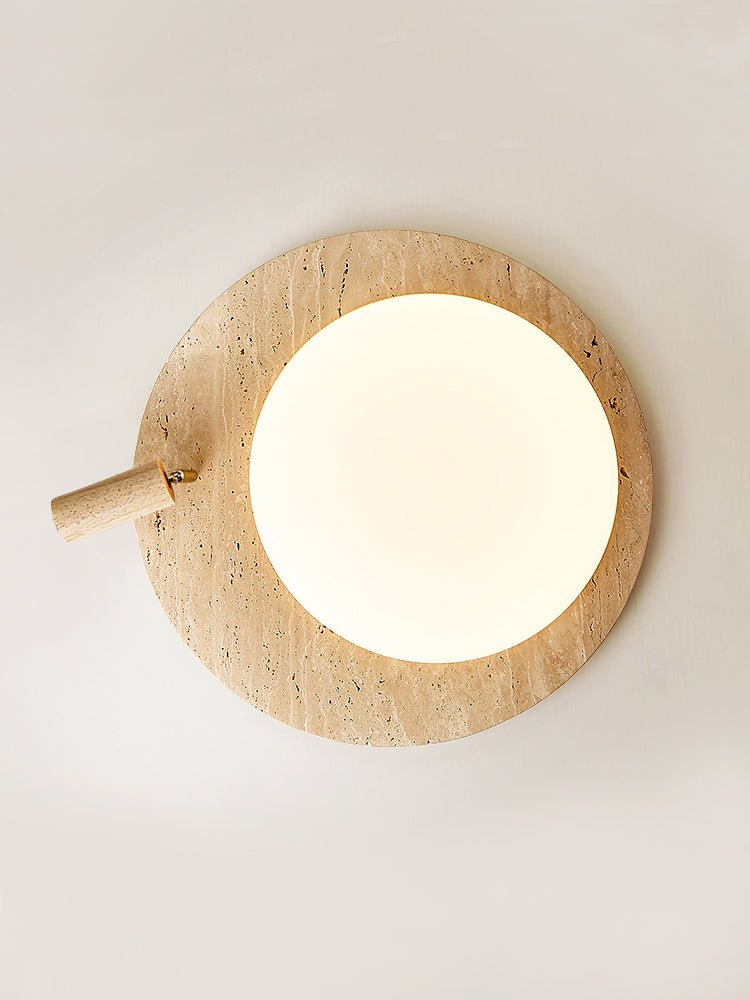 Nivorne Travertine Oval Knob Ceilling Lamp