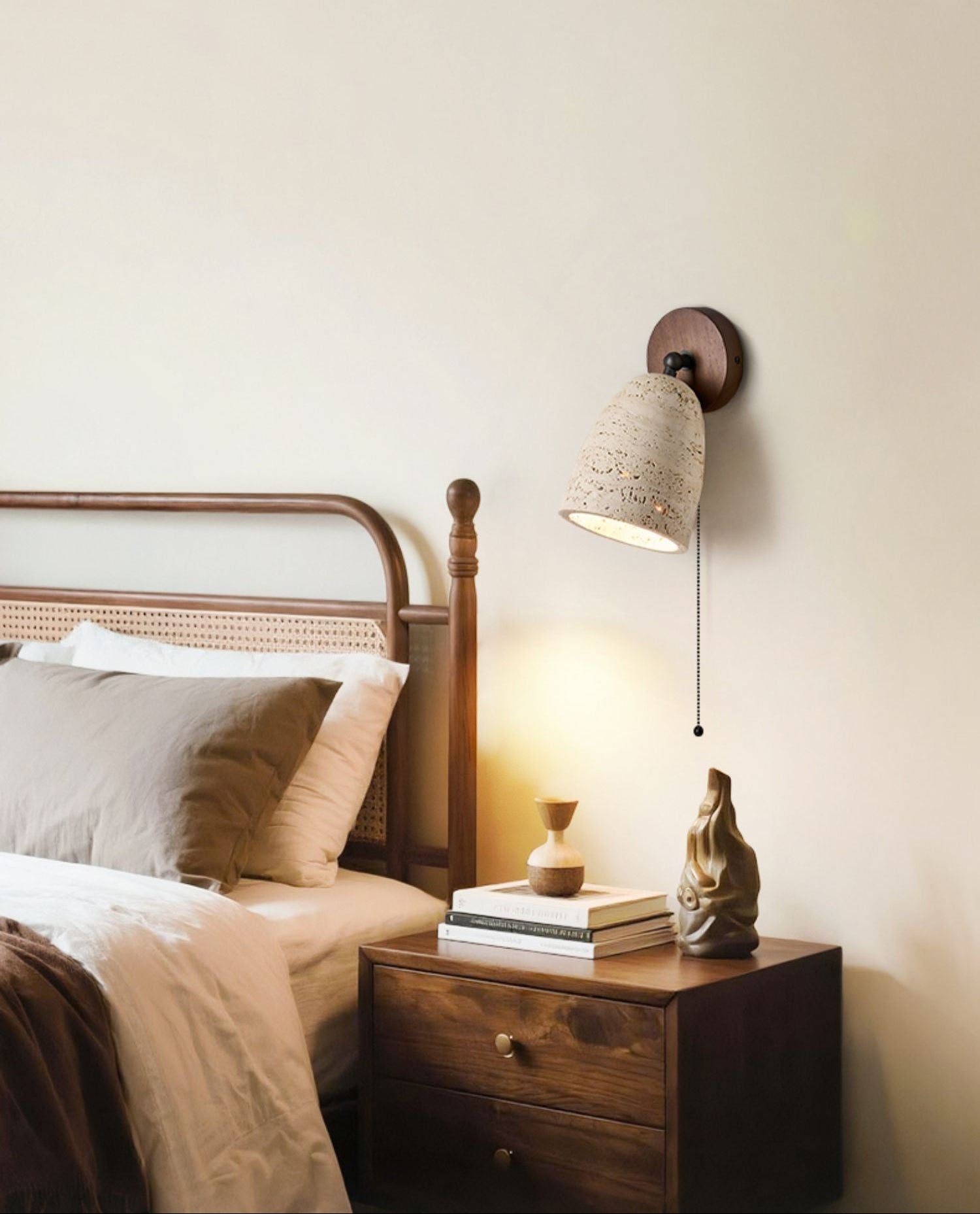 Valeholt Travertine Pivoting Sconce