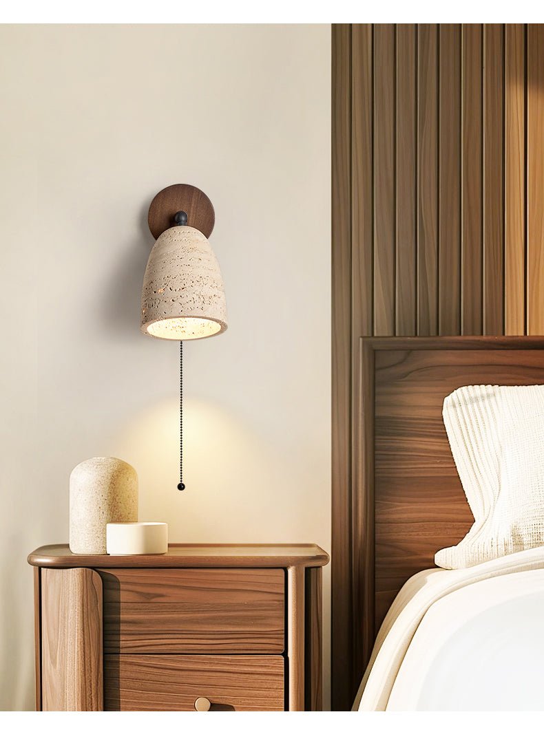 Valeholt Travertine Pivoting Sconce