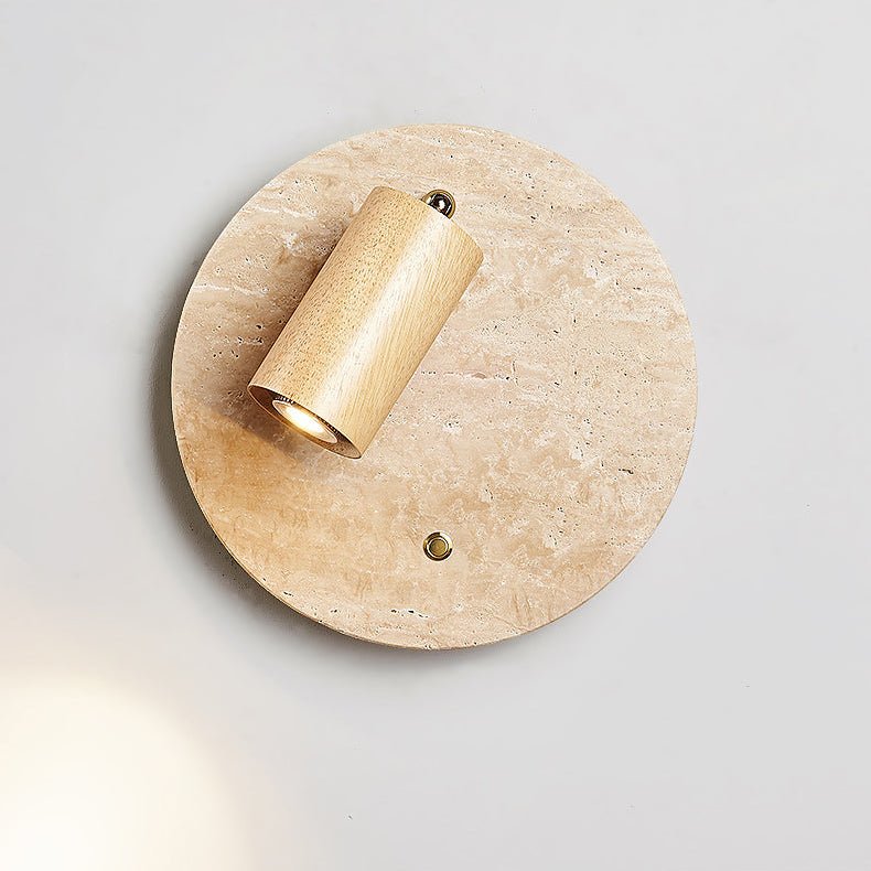 Vantorel Travertine Spot Wall Sconce