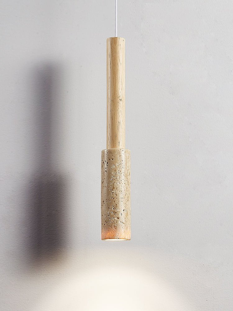 Mercer Travertine Stick Pendant Light