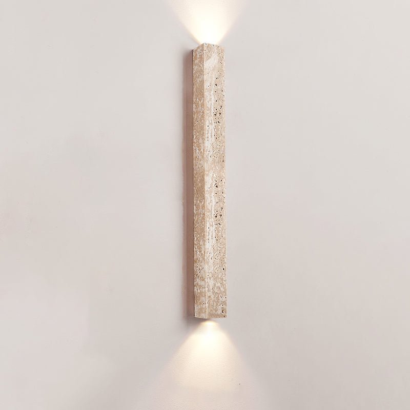 Elian Travertine Slab Wall Sconce