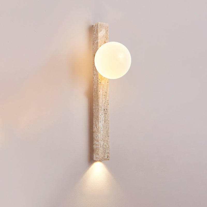 Elian Travertine Slab Wall Sconce
