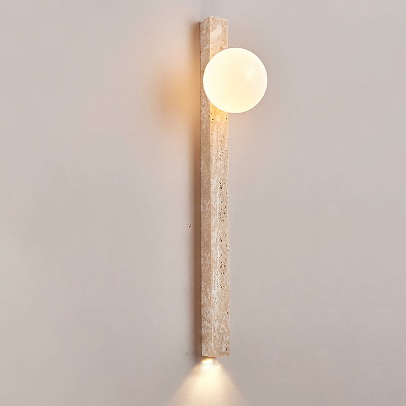 Elian Travertine Slab Wall Sconce