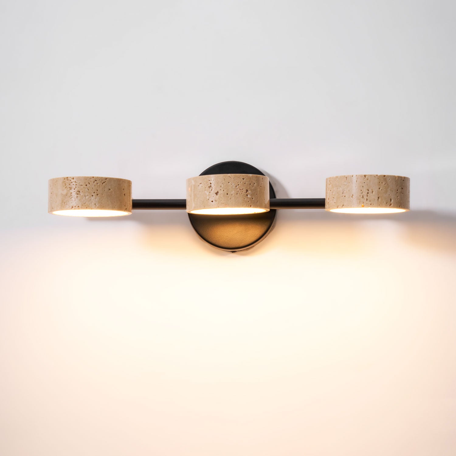 Ceshair Wall Light Multi Head Travertine Vanity Light