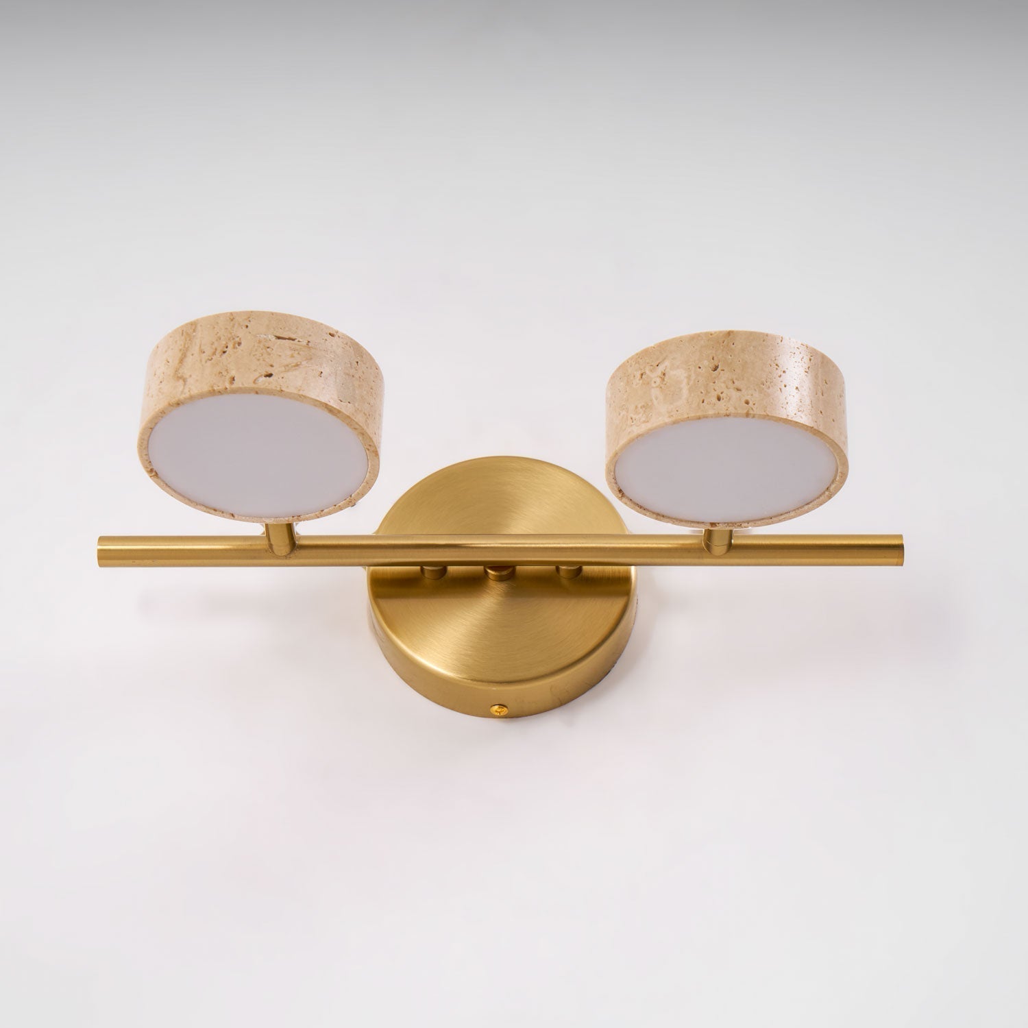 Ceshair Wall Light Multi Head Travertine Vanity Light