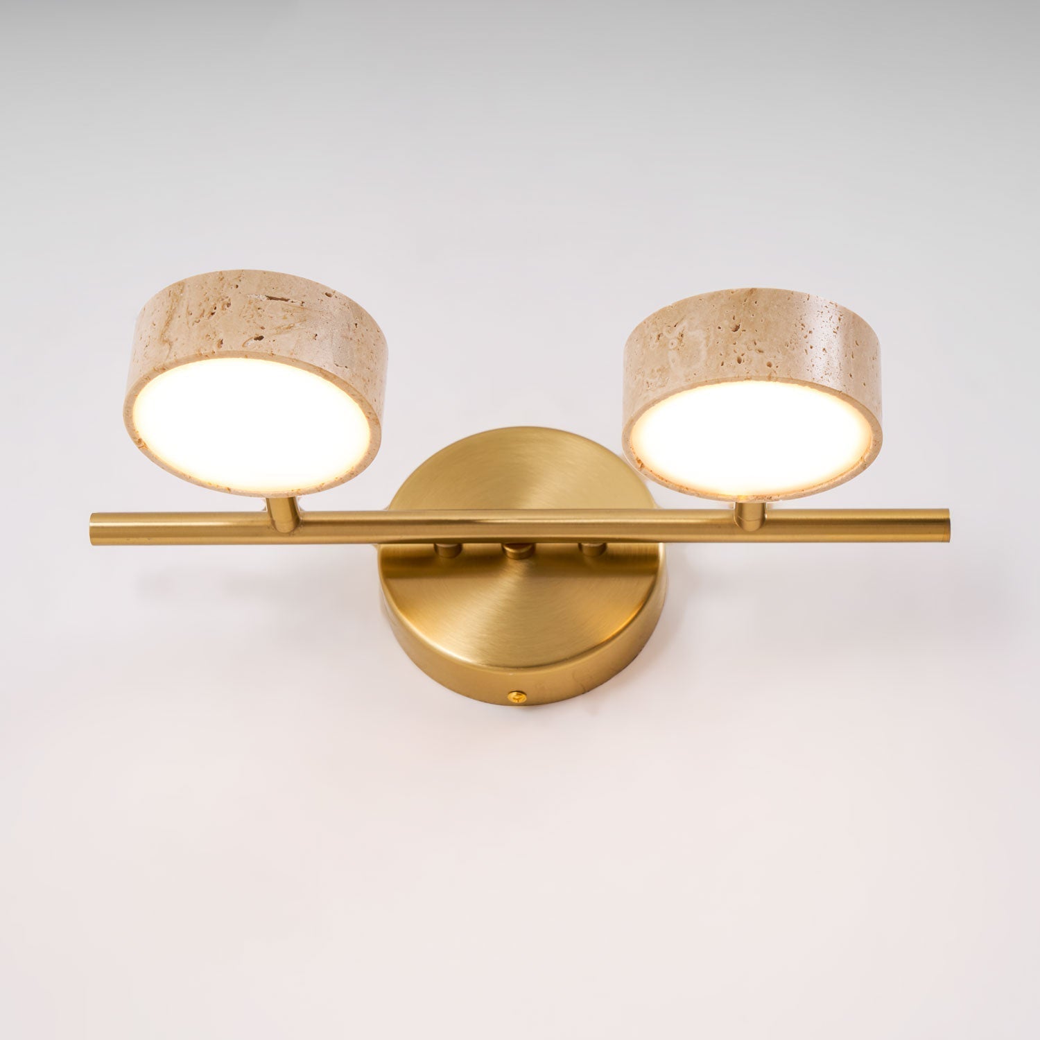 Ceshair Wall Light Multi Head Travertine Vanity Light