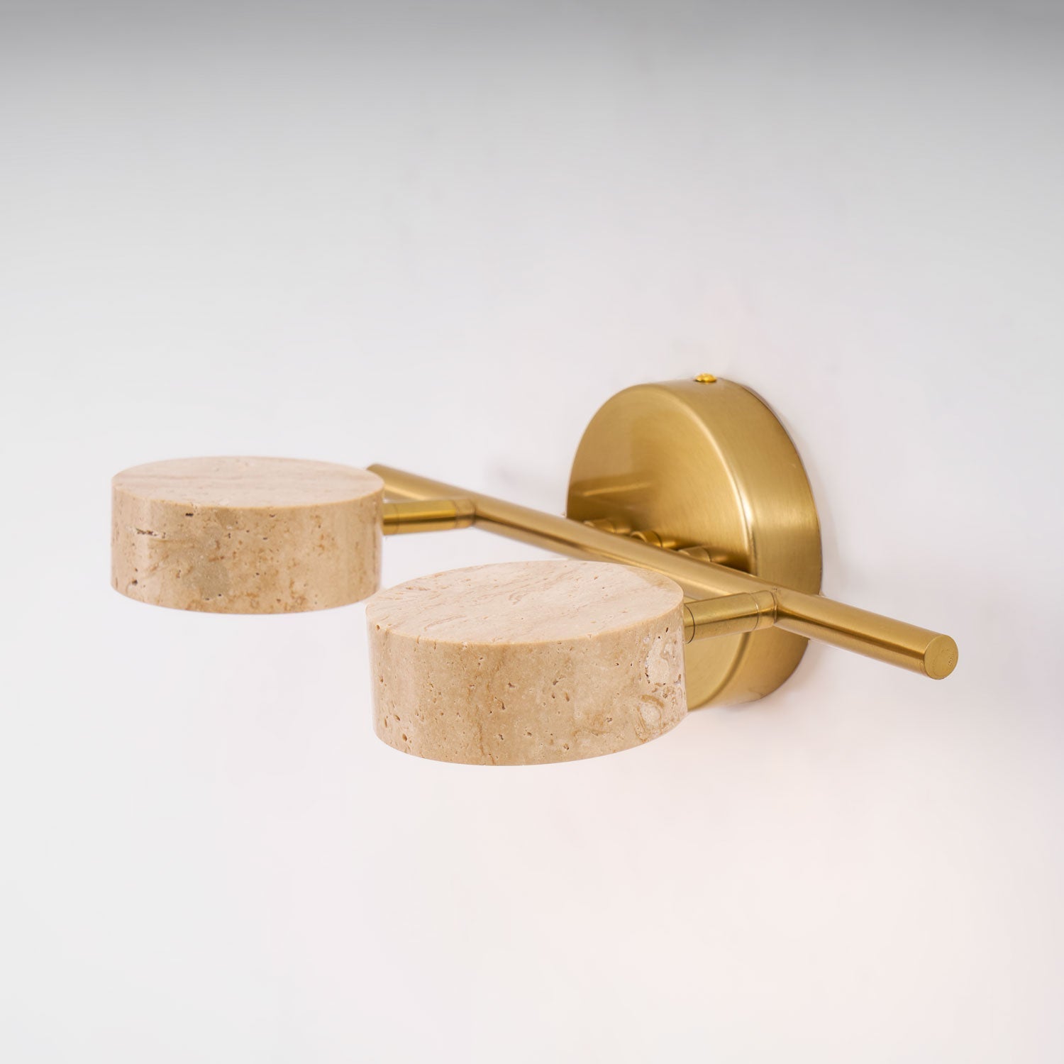 Ceshair Wall Light Multi Head Travertine Vanity Light