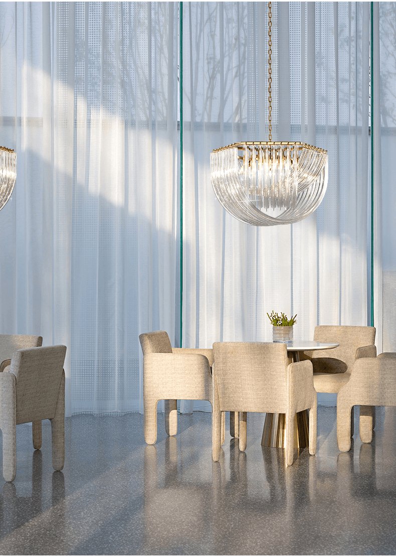Sylnen Chandelier Clear Curved Tiered