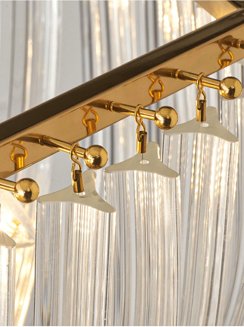 Sylnen Chandelier Clear Curved Tiered