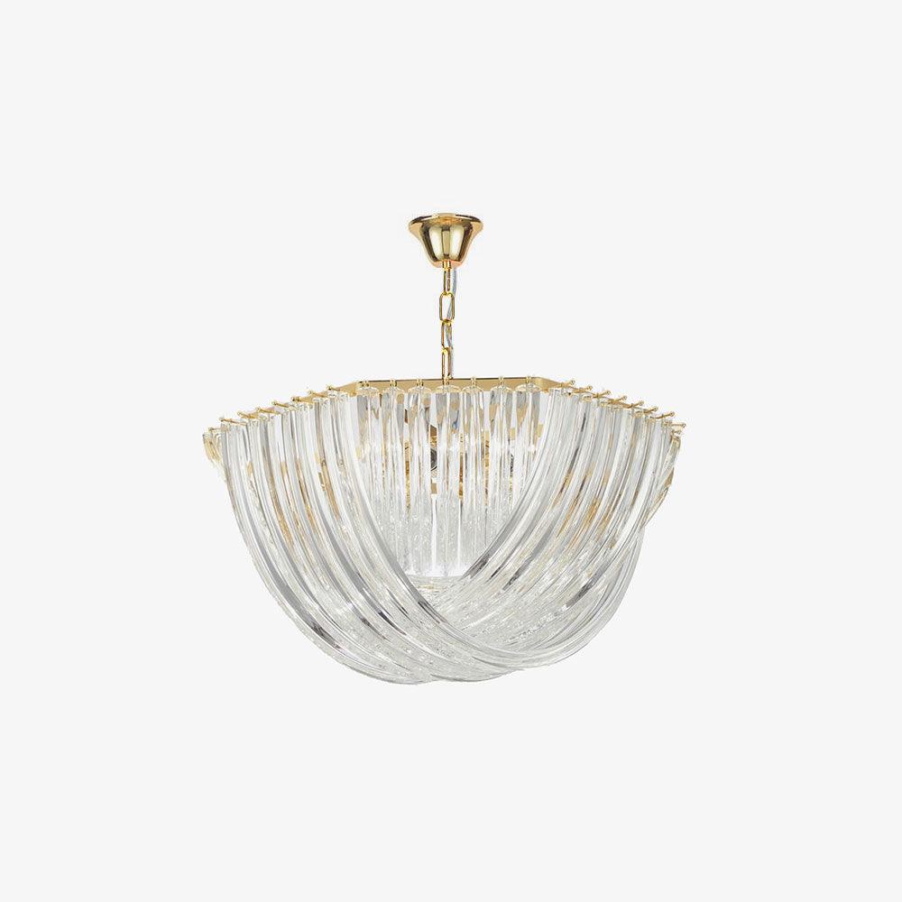 Sylnen Chandelier Clear Curved Tiered