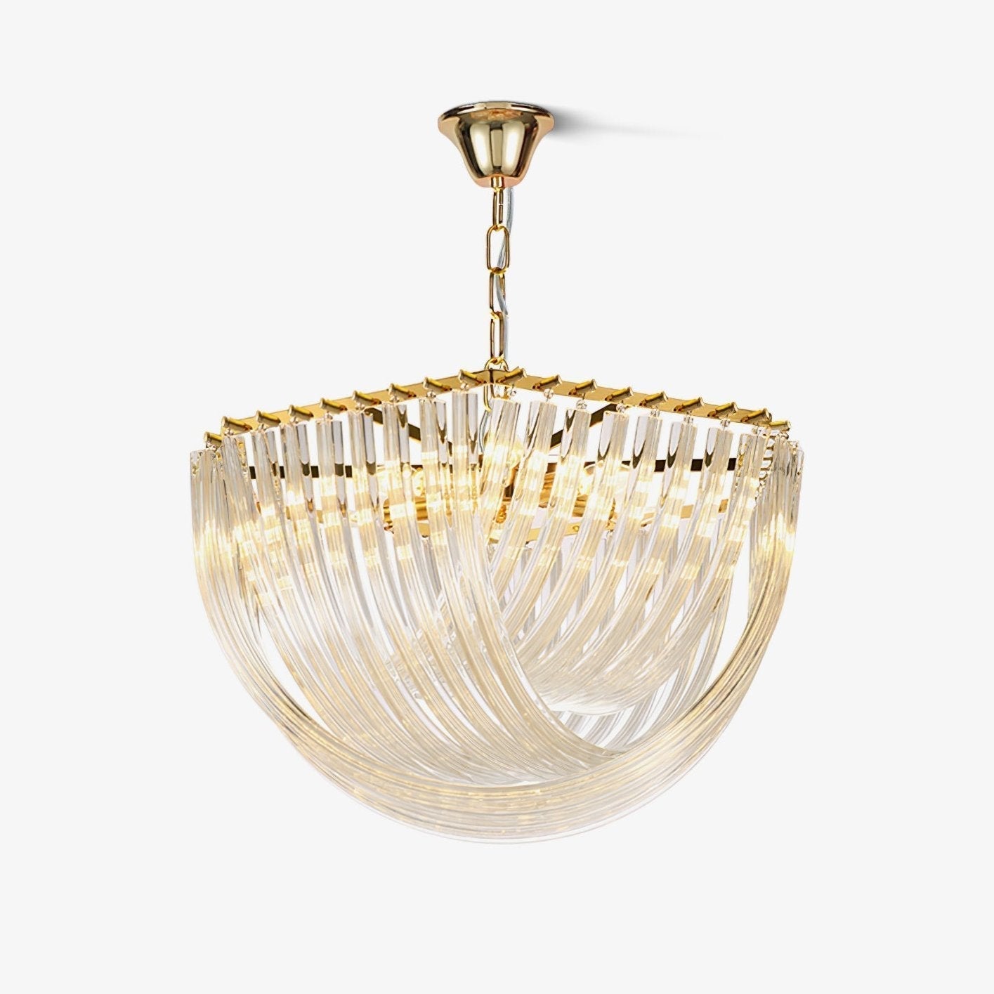 Sylnen Chandelier Clear Curved Tiered