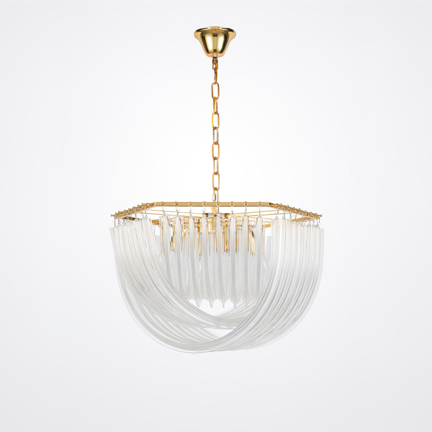 Sylnen Chandelier Clear Curved Tiered