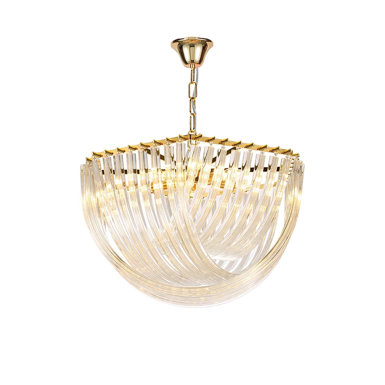 Sylnen Chandelier Clear Curved Tiered
