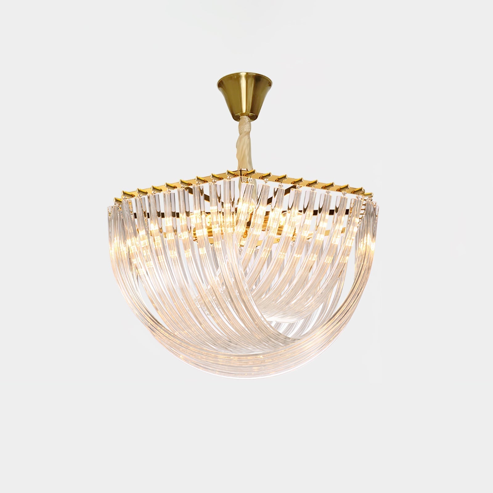 Sylnen Chandelier Clear Curved Tiered