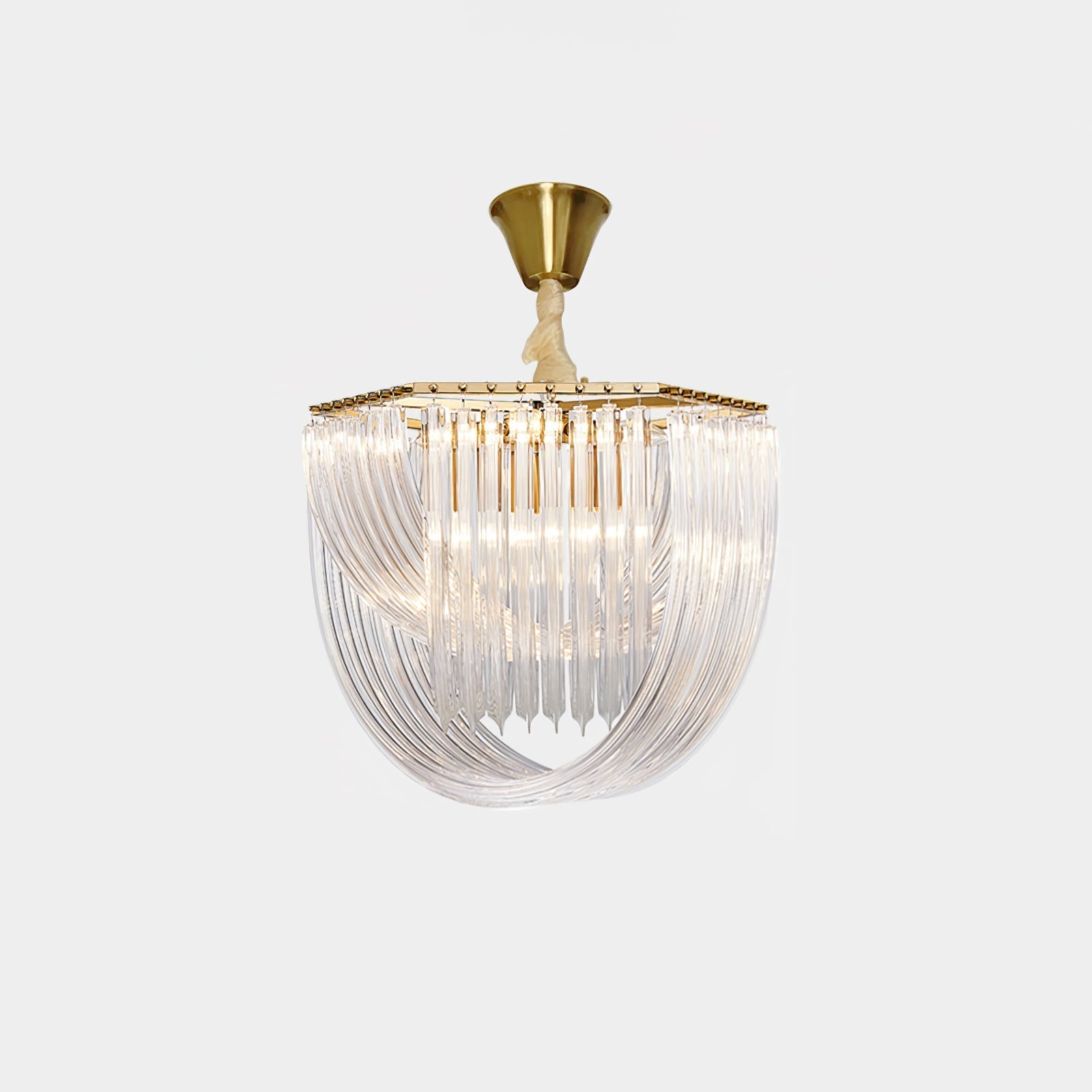 Sylnen Chandelier Clear Curved Tiered