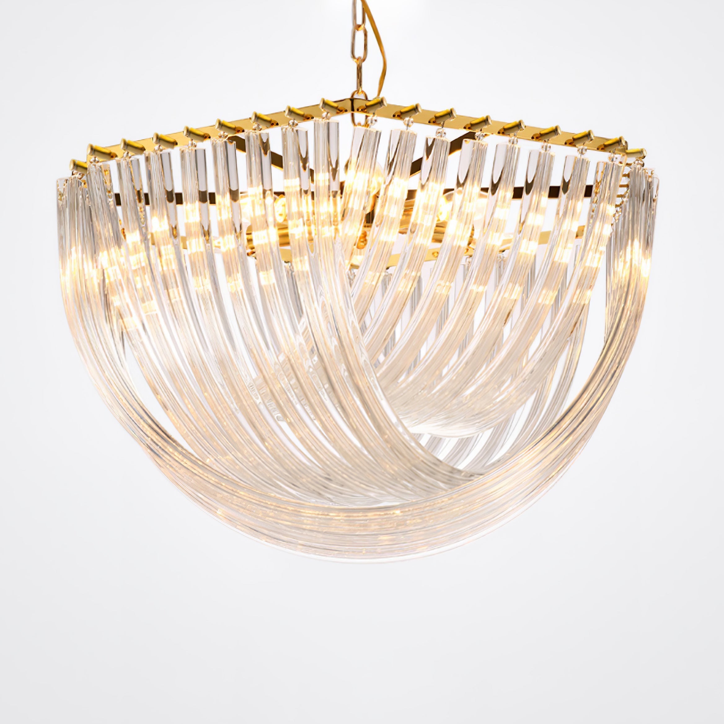 Sylnen Chandelier Clear Curved Tiered
