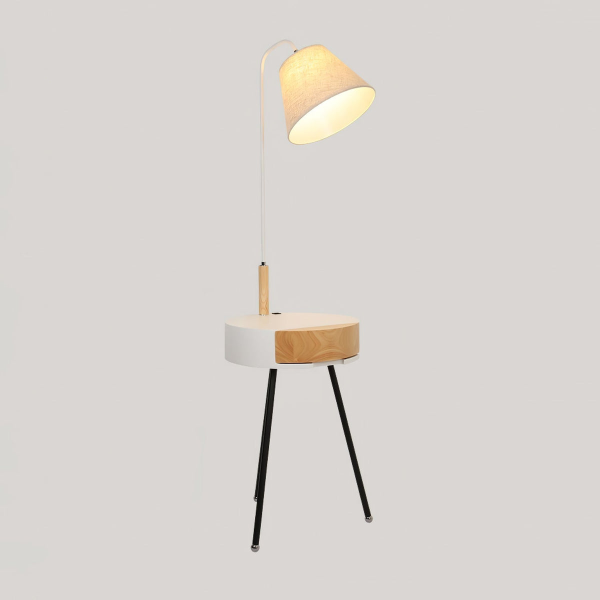 Lumo Tripod Fabric Floor Lamp